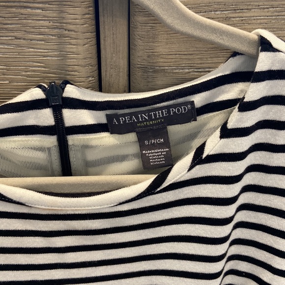 A Pea in the Pod striped maternity dress - Picture 2 of 2